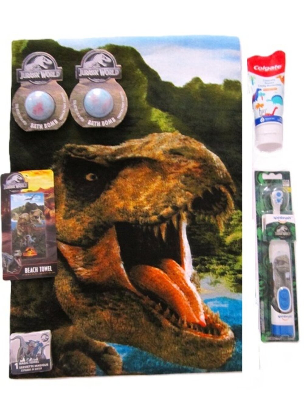 Jurassic World Beach Towel & Bath Items NEW 54" x 27"